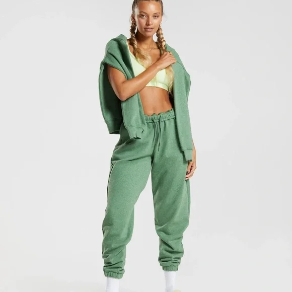 🎬Gymshark rest day sweats Joggers crocodile 🐊 green size Small GUC.. - Picture 3 of 10